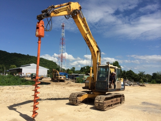 รถขุด ติดหัวสว่าน ทำงานเร็วเว่อร์ เก่าญี่ปุ่นทั้งรถทั้งสว่าน รถขุด ติดหัวสว่าน ทำงานเร็วเว่อร์ เก่าญี่ปุ่นทั้งรถทั้งสว่าน