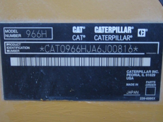 CAT 966H # A6J00816