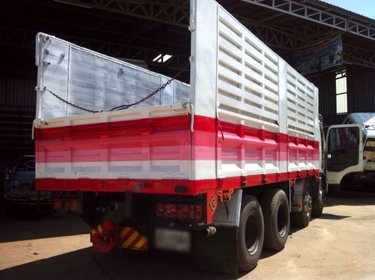 ขายรถพ่วงไม่ดัมพ์ HINO MEGA เครื่อง 260 แรง ปี 46 แม่ 12 ล้อ ลูก 2 เพลา กระบะเหล็กไม่ดัมพ์