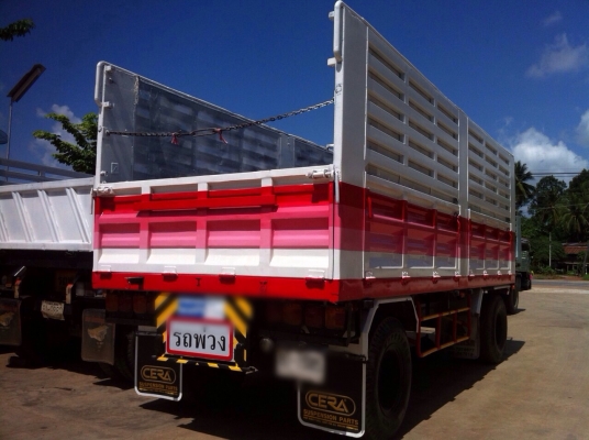 ขายรถพ่วงไม่ดัมพ์ HINO MEGA เครื่อง 260 แรง ปี 46 แม่ 12 ล้อ ลูก 2 เพลา กระบะเหล็กไม่ดัมพ์