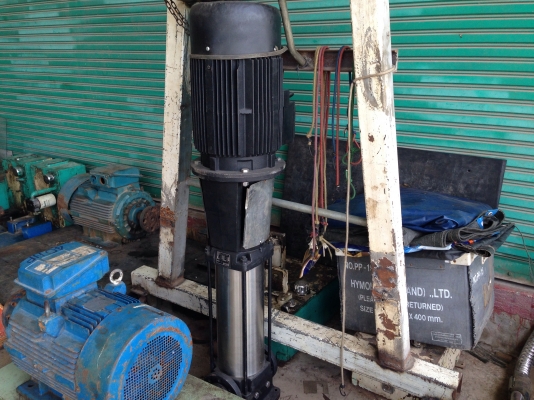 ขายปั้มน้ำแรงดันสูงแบบตั้ง Groundfos ขนาด 20 HP. 380 V สภาพสวย หมุนนิ่ม พร้อมใช้งาน