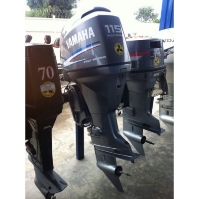 ขายเครื่องยนต์เรือมือสอง Yamaha F115 4จังหวะ 4สูบ ระบบหัวฉีด นำเข้าเองจากญี่ปุ่น