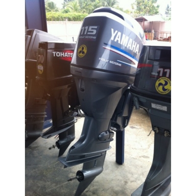 ขายเครื่องยนต์เรือมือสอง Yamaha F115 4จังหวะ 4สูบ ระบบหัวฉีด นำเข้าเองจากญี่ปุ่น