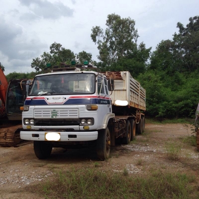 รถหัวลากพร้อมหางดั้ม2เพลา