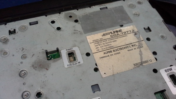 วิทยุ Alpine 1Din CDA-7877J รุ่น V-Drive 60Wx4 วิทยุ Alpine 1Din CDA-7877J รุ่น V-Drive 60Wx4