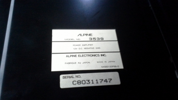 แอมป์ Alpine Bridgeable Power Amp แบบ 2 Ch, Made in Japan