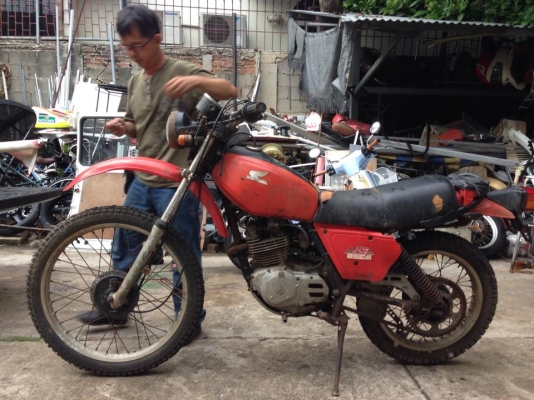 XL250s รถเก่าญี่ปุ่น สีเดิม