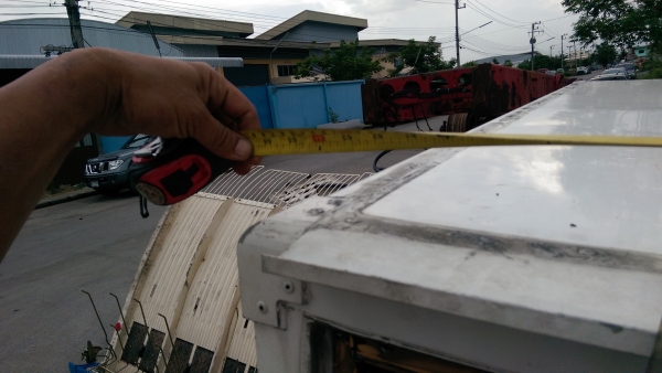 ตู้เย็นพร้อมเครื่องทำความเย็น ขนาดเล็ก ยาว 3 เมตร กว้าง 167