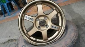 แม็กซ์ใหม่จัดได้ขอบ15 4รูใหม่แกะกล่องขาย2ตัวTe37กับCe28