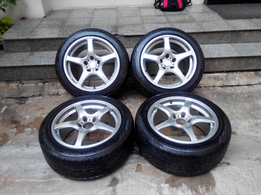 ขายล้อแม๊กพร้อมยาง 17"  225/50/17 ใส่รถเก๋ง รถกระบะ รถซิ่ง