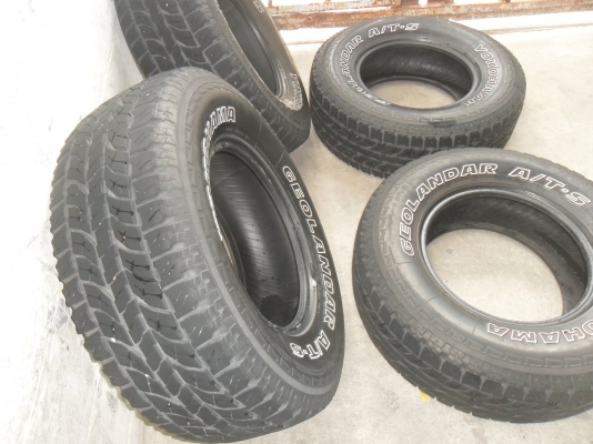 ยาง YOKOHAMA 265/70R16 ปี08 สวยๆ 4 เส้น ราคา 3500 บาท