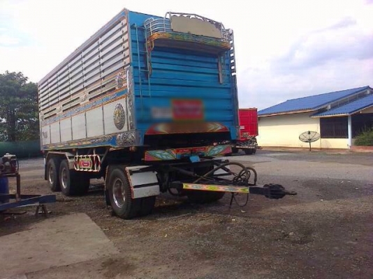 ขายรถพ่วงสิบล้อดัมพ์ ISUZU เครื่อง 320 ปี 50 กระบะดัมพ์แม่ลูกอู่ ซีทีทรัค ลูก 3 เพลายาว 6.80 เมตร ทะเบียนพร้อม