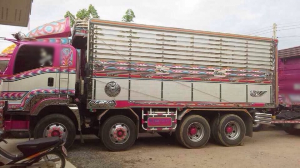 ขายดาว์นรถพ่วง ISUZU 360 ดัพม์คอกเกษตรแม่ลูก ลูก 3 เพลายาว 7 เมตร สูง 2.15 เมตร ไมล์ 75,xxx