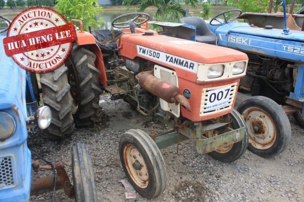 AUC 5 Code 007  แทรกเตอร์  เก่านอก Yanmar YM1500  ราคา เริ่มต้นการประมูล 30,000 บาท