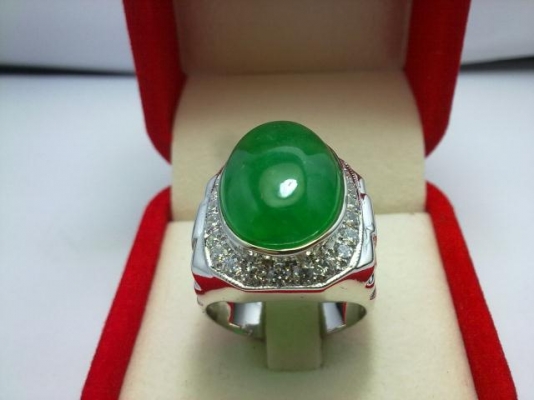 แหวนเงินหยกเกาหลี