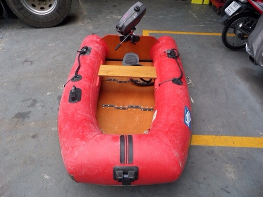 ขาย เรือยางพร้อมเครื่อง SUZUKI 2 แรง เก่าญี่ปุ่น ราคา 17,500