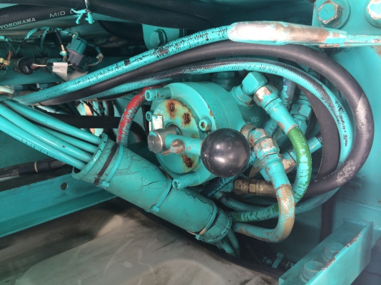 ขายแบคโฮ ยี่ห้อ KOBELCO  SK120 Mark 5 อาร์มพิเศษ ใบแทค 70 ซม.