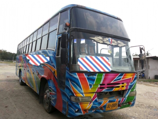 ขายรถบัสพัดลม HINO เครื่อง 195 แรงม้า ช่วงล่าง ZM เบรคน้ำ ทะเบียน 30 เบาะเอนนอน ราคา 350000