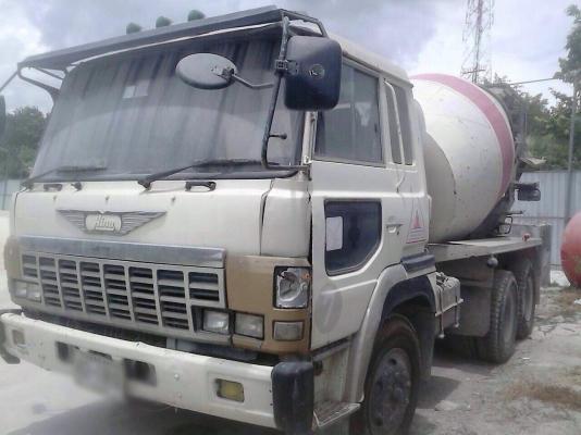 ขายรถสิบล้อโม่ปูน HINO-ZM เครื่อง EK100-260 แรง โม่ 6 คิว เครื่องดี ทะเบียนพร้อม