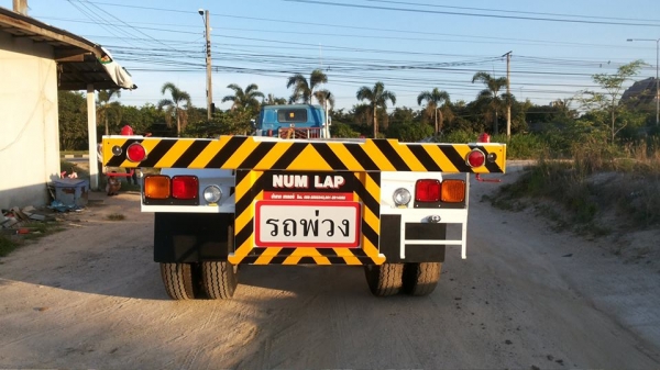 รถเทรลเลอร์นำลาภ  มงคลสยาม หางก้างปลา  40 ฟุต 2  เพลา   NUM  LAP  ใหม่