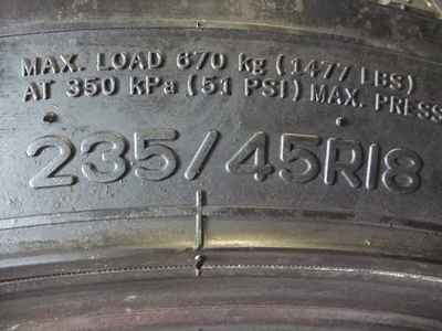 ยาง Nankang 235/45/18 ปี 12