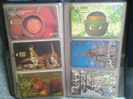 บัตรโทรศัพท์และบัตรเติมเงินสำหรับนักสะสม