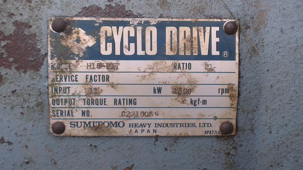 Sell> ขายหัวเกียร์ทด Cyclo Drive Sumitomo อัดตราทด 1:21 ใช้กับมอเตอร์ 15 HP จัดส่งทั่วประเทศครับ