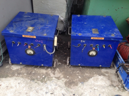 ขายหม้อแปลงไฟฟ้า เข้า 380V ออก 220V สภาพสวย พร้อมใช้งาน มี 2 ตัวครับ