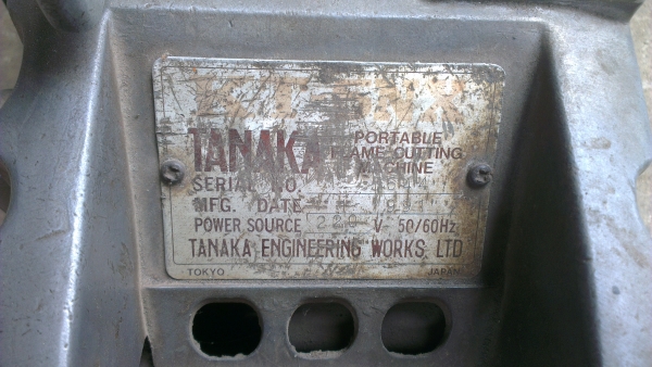 Sell> ขายตัวตัดแก๊ส ออโต้ ตัดแนวตรง ของญี่ปุ่น ยี่ห้อ Tanaka Engineering Japan อุปกรณ์ครบ พร้อมใช้งานครับ