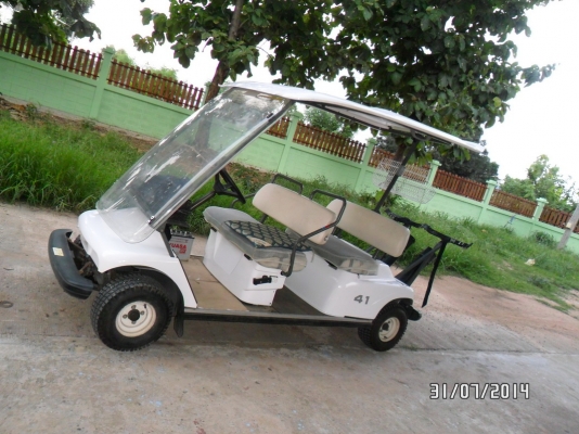 รถกอล์ฟเบนซินเครื่องยนต์YANMARเกียร์ออโต้เก่าญี่ปุ่น4ที่นั่งขายที่โคราช