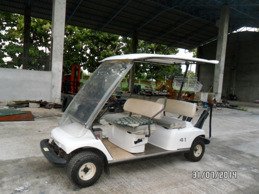 รถกอล์ฟเบนซินเครื่องยนต์YANMARเกียร์ออโต้เก่าญี่ปุ่น4ที่นั่งขายที่โคราช