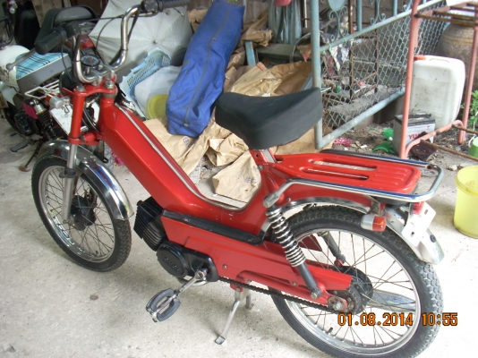 จักรยานโบราณติดเครื่องขับได้