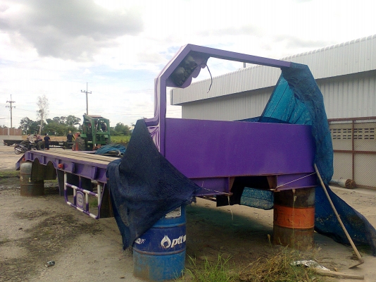 หางบรรทุกรถแบคโฮ ติด 12 ล้อ สภาพเหมือนใหม่