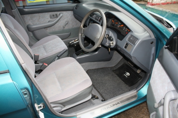 TOYOTA SOLUNA V-VERSION 1.5 SLi ปี 1999 เกียร์ออโต้ สุดยอดรถประหยัดน้ำมัน ราคาถูก Toyota Soluna ออโต้ ก.มือหมุน เบาะผ้า เครื่องเเน่นมาก วิ่งน้อย เเอร์ฉ่ำ ช่วงล่างดี เกียร์สมบูรณ์ รับประกันไม่เคยชน 100 \% รุ่นนี้อะไหล่ถูกดูเเลง่าย ภาษี/พรบ เพิ่งต่อไป TOYOTA SOLUNA V-VERSION 1.5 SLi ปี 1999 เกียร์ออโต้ สุดยอดรถประหยัดน้ำมัน ราคาถูก Toyota Soluna ออโต้ ก.มือหมุน เบาะผ้า เครื่องเเน่นมาก วิ่งน้อย เเอร์ฉ่ำ ช่วงล่างดี เกียร์สมบูรณ์ รับประกันไม่เคยชน 100 \% รุ่นนี้อะไหล่ถูกดูเเลง่าย ภาษี/พรบ เพิ่งต่อไป