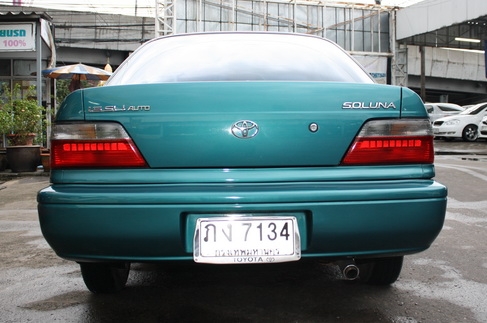 TOYOTA SOLUNA V-VERSION 1.5 SLi ปี 1999 เกียร์ออโต้ สุดยอดรถประหยัดน้ำมัน ราคาถูก Toyota Soluna ออโต้ ก.มือหมุน เบาะผ้า เครื่องเเน่นมาก วิ่งน้อย เเอร์ฉ่ำ ช่วงล่างดี เกียร์สมบูรณ์ รับประกันไม่เคยชน 100 \% รุ่นนี้อะไหล่ถูกดูเเลง่าย ภาษี/พรบ เพิ่งต่อไป TOYOTA SOLUNA V-VERSION 1.5 SLi ปี 1999 เกียร์ออโต้ สุดยอดรถประหยัดน้ำมัน ราคาถูก Toyota Soluna ออโต้ ก.มือหมุน เบาะผ้า เครื่องเเน่นมาก วิ่งน้อย เเอร์ฉ่ำ ช่วงล่างดี เกียร์สมบูรณ์ รับประกันไม่เคยชน 100 \% รุ่นนี้อะไหล่ถูกดูเเลง่าย ภาษี/พรบ เพิ่งต่อไป