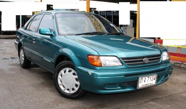 TOYOTA SOLUNA V-VERSION 1.5 SLi ปี 1999 เกียร์ออโต้ สุดยอดรถประหยัดน้ำมัน ราคาถูก Toyota Soluna ออโต้ ก.มือหมุน เบาะผ้า เครื่องเเน่นมาก วิ่งน้อย เเอร์ฉ่ำ ช่วงล่างดี เกียร์สมบูรณ์ รับประกันไม่เคยชน 100 \% รุ่นนี้อะไหล่ถูกดูเเลง่าย ภาษี/พรบ เพิ่งต่อไป