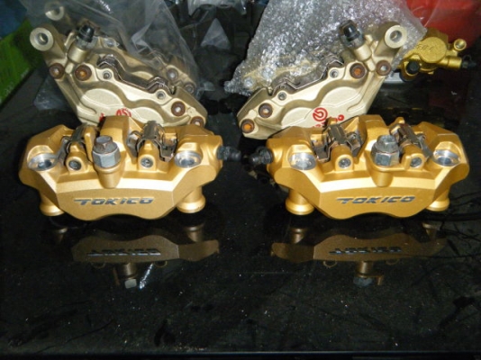 ปั๊มเบรค NISSIN TOKICO BREMBO R1 พร้อมจานเบรค NSR 250 , VFR 400 , RVF 400