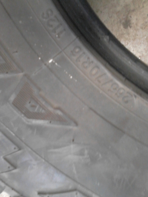 265/70R16 NITTO TERRA GRAPPLER ALL TERRAIN  มี 2 เส้น TEL.081-427-3941