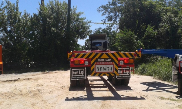 รถเทรลเลอร์นำลาภ  มงคลสยาม หางก้างปลา  40  ฟุต 2  เพลา   NUM  LAP  ใหม่ ผ่อน 8,000