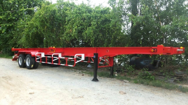 รถเทรลเลอร์นำลาภ  มงคลสยาม หางก้างปลา  40  ฟุต 2  เพลา   NUM  LAP  ใหม่ ผ่อน 8,000