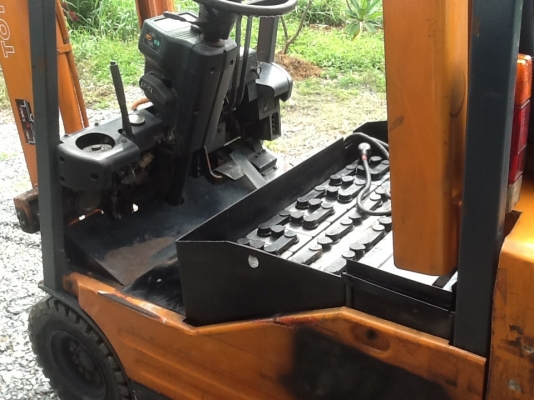 รถยกToyota 5fbe10แบ็ตเตอรี่สภาพดีแรงเสาสูง4เมตร