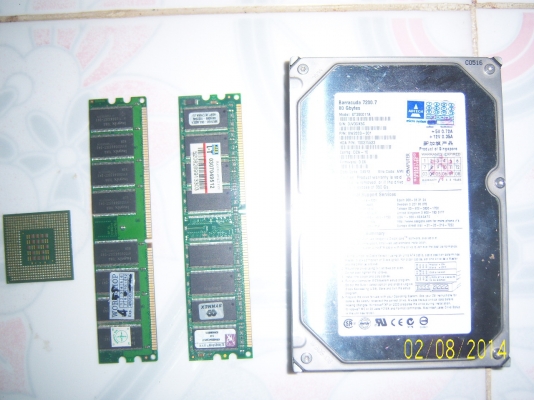 ฮาร์ดดิช 80GB IDE ใช้ได้ปรกติแรมDDR1 512