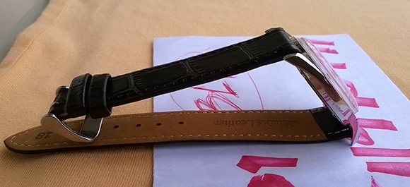 FORTIS swiss made ไขลาน หน้าดำ หลักทอง ขนาด 35 มม.