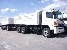 ขายดาวน์ รถบรรทุก 22 ล้อ พ่วงแม่-ลูกดั๊มพ์ ยี่ห้อ HINO MEGA FM1A  344 แรงม้า ปี 2558   *จะวางดาวน์ 600,000 บาท ก็ได้*