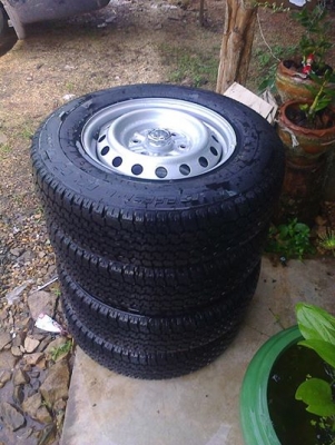 ล้อกะทะ16พร้อมยางบิดโตน205ป้ายแดงปี5013