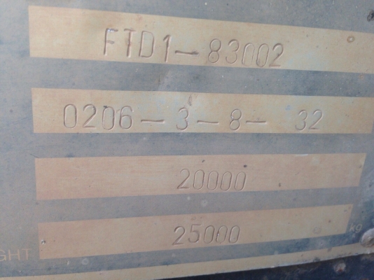 ขายหางพ่วงดั้มสามมิตร FTD1-83002 พร้อมใช้งาน สนใจโทร 081-9701072