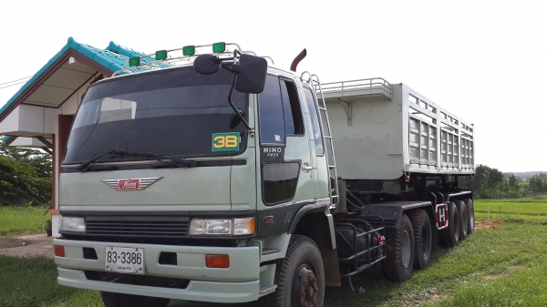 ขายด่วน HINO FM3M240แรง หัวลากหางดั้ม8.5ม.สามเพลาสภาพพร้อมใช้โทร0843923995