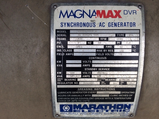 ขายเครื่องปั่นไฟ คัมมิ้น 6CTA 187 KVA พร้อมตู้ATS อุปกรณ์ครบชุด