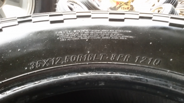 ขายยาง 35x12.5ขอบ16ปี12ชุดละ16800