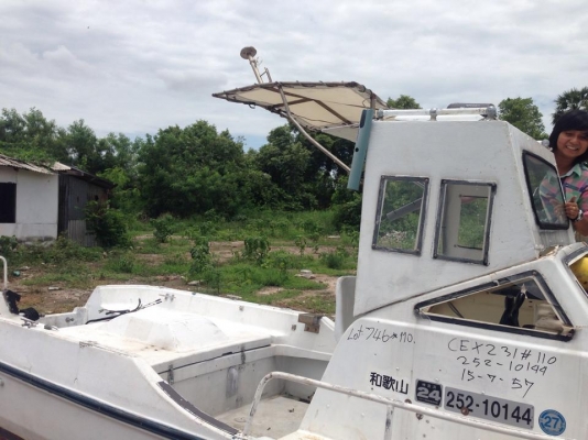 ขายเรือยามาฮ่า 23 ฟุต เครื่องยามาฮ่า 90 แรง 100,000 บาท ลดราคาก่อนระเบิดอะไหล่